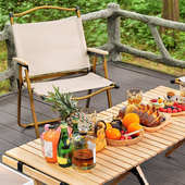 户外露营便携折叠椅子克米特椅靠背沙滩椅午休躺椅小凳子懒人躺椅