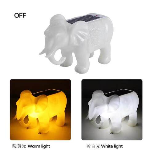 工厂直供太阳能金象庭院围墙氛围灯装饰LED跨境热销SOLAR LAMP