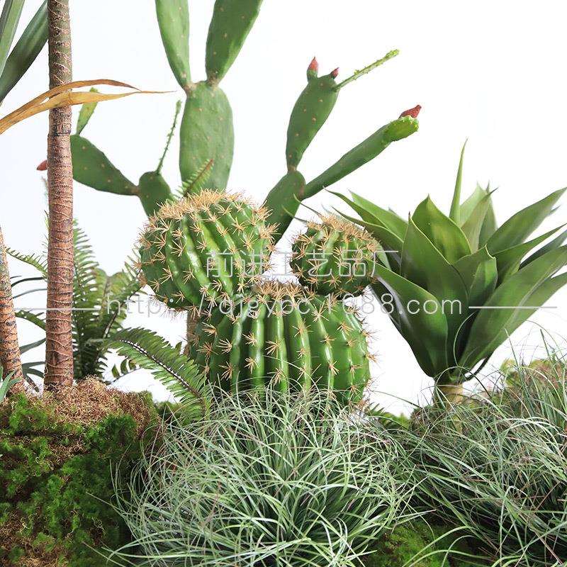 热带仿真绿植景观沙生植物套装办公室展厅绿植软装仿真花客厅盆栽