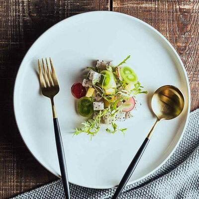 dinner plates ceramic steak plate dishes 西餐盘 western food