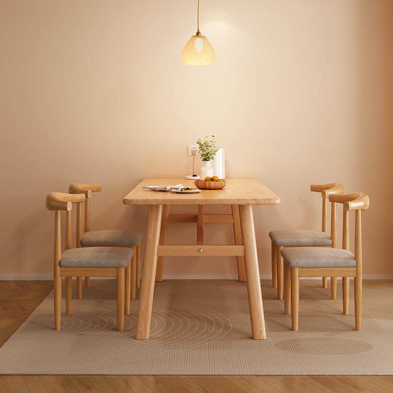餐桌家用小户型现代简约出租房用北欧商用简易长方形饭桌椅子组合,住宅家具,实木餐桌,淘宝优惠券,粉丝福利购,淘宝优惠卷