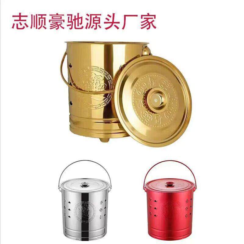 烧金桶烧纸桶不锈钢化宝桶聚宝桶焚化炉加厚专用大容量祭祀专用