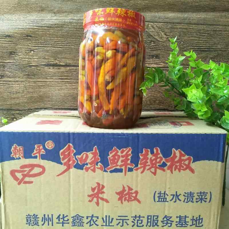 江西赣南特产朝天椒酱泡辣椒酸辣椒鲜米椒酒酿辣椒泡菜客家1瓶
