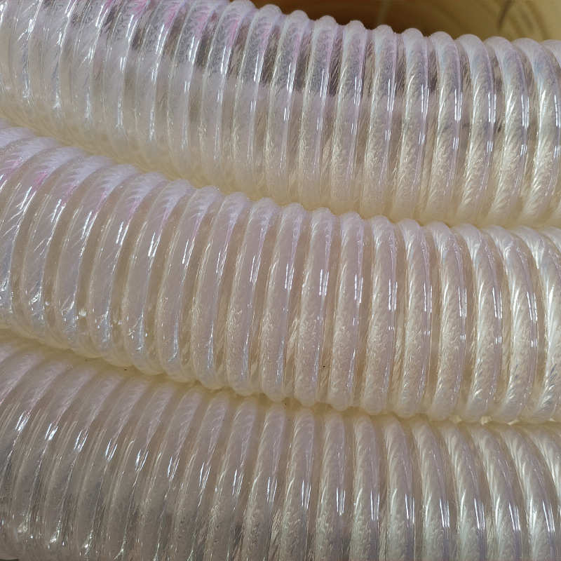 管管粮螺旋管pvc增强厂家塑料吸 牛筋管沙 批发牛筋机管吸吸红虫