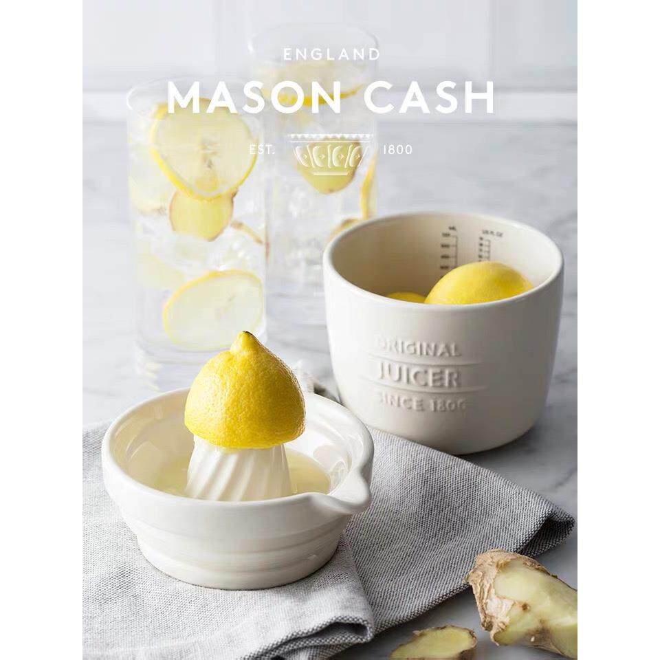 英国MasonCash压汁器陶瓷手动柠檬橙子榨汁器挤汁器压汁器榨汁杯
