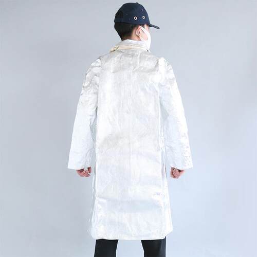 铝箔防护服铝箔反穿围裙耐高温防火大褂防火围裙 1000度防护服