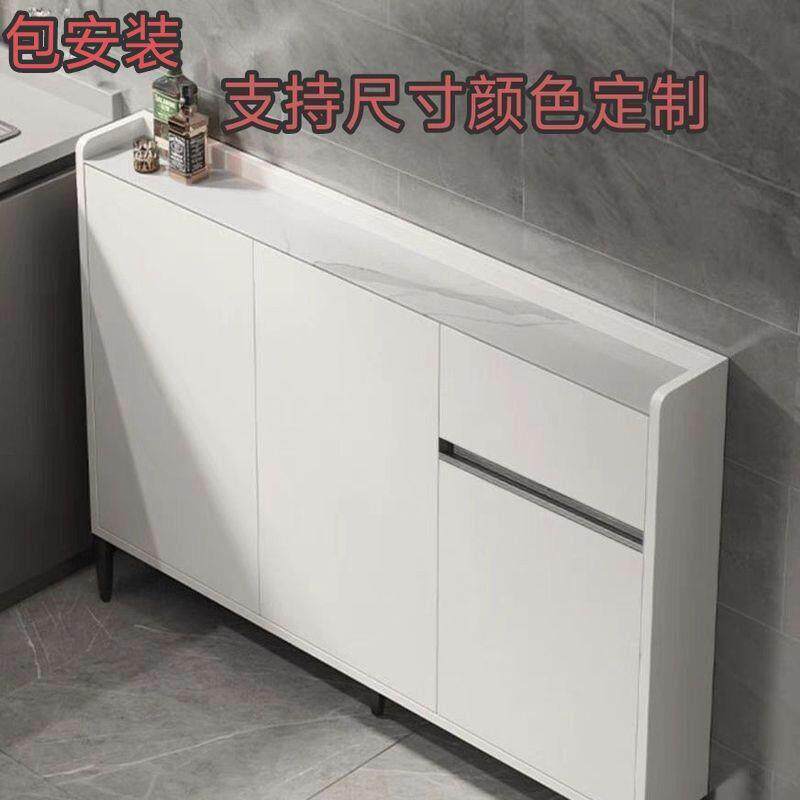 窄款超薄餐边柜20cm25极窄一体靠墙厨房歺柜30窄柜储物柜小户型
