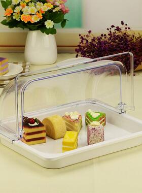 欧式创意试吃盘促销带盖子食品展示盒面 面包蛋糕展示托 托盘自助