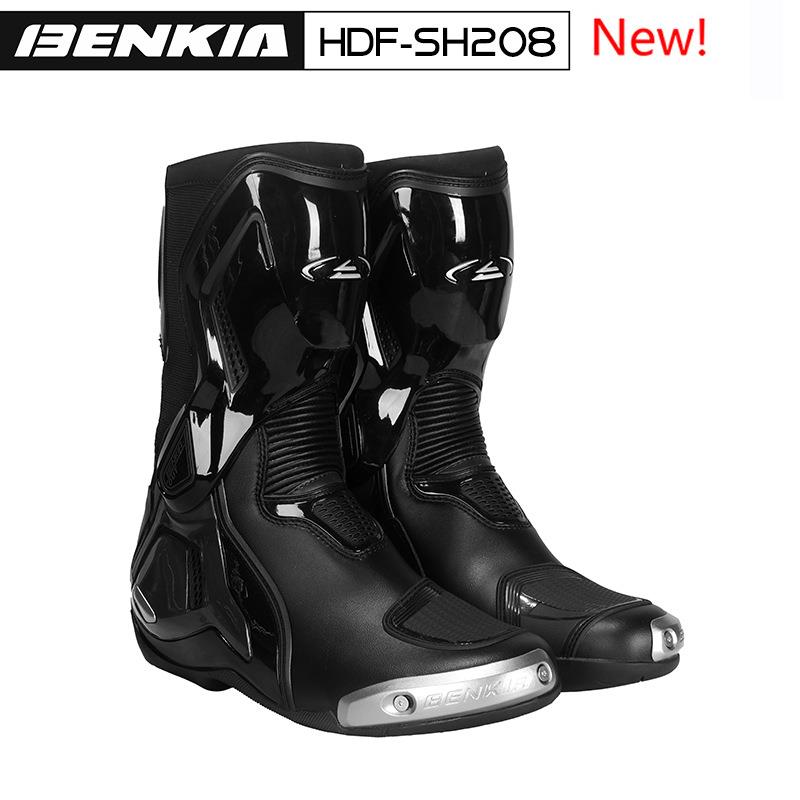 BENKIA HDF-SH208 四季摩托钛合金长靴骑行靴机车赛车靴