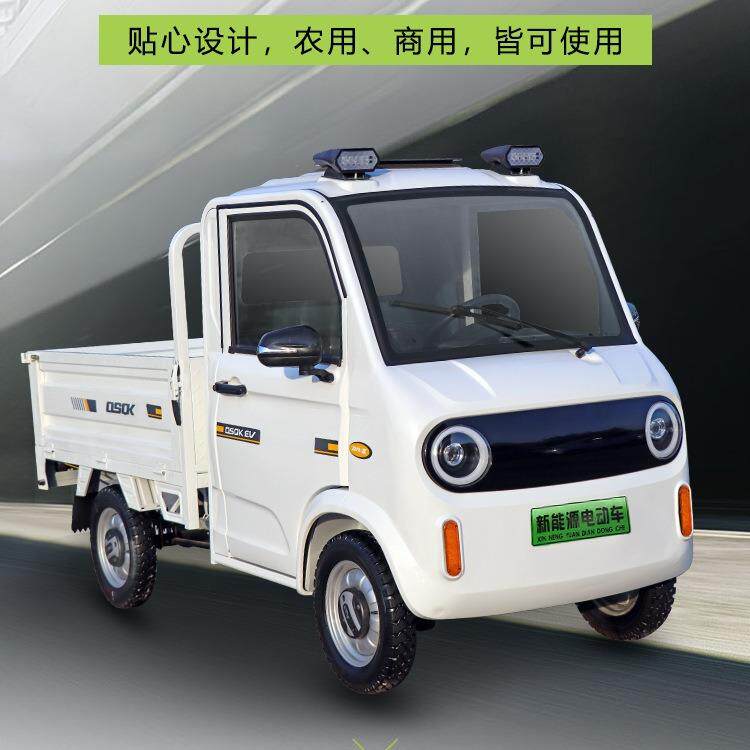 电动四轮拉货皮卡车厢货载重家用油电两用送货载货箱货货运车出口