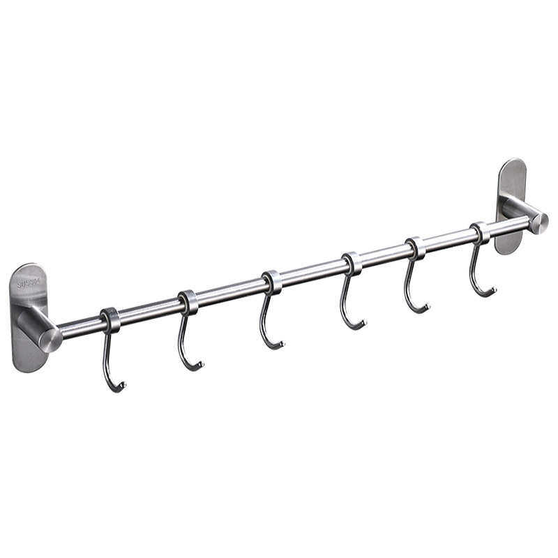 厨房挂钩挂杆不锈钢挂锅铲勺子收纳壁挂式活动钩加厚免打孔置物架,厨房/烹饪用具,厨房墙壁置物架/厨房墙壁挂架,淘宝优惠券,粉丝福利购,淘宝优惠卷