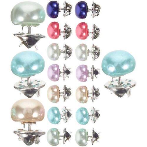 20pcs No Sew Shirt Buttons Faux Pearl Pins for Clothes