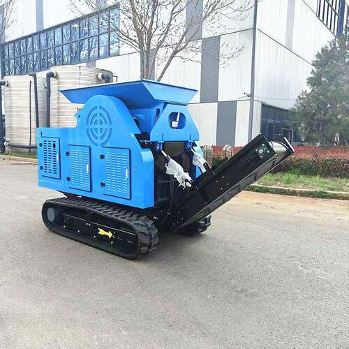 小型移动颚式破碎机建筑垃圾鹅卵石粉碎机HT510站驾式碎石机CE