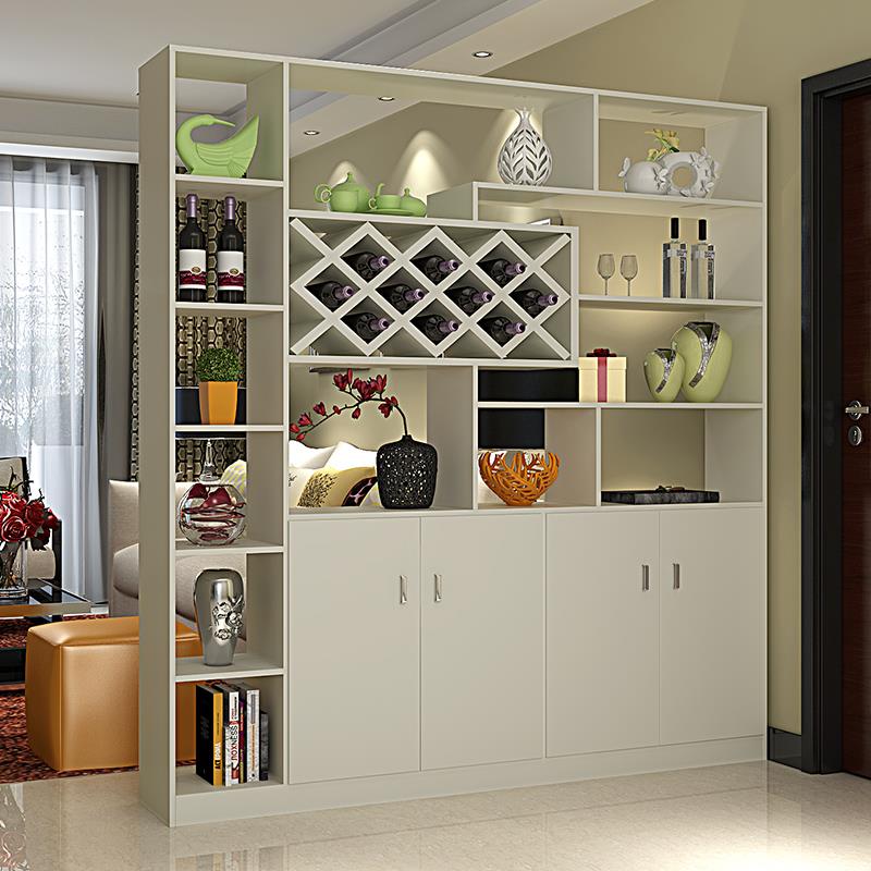 2F756969HI现代厅简约客柜装饰柜门柜厅屏风玄关柜隔断柜酒实木置