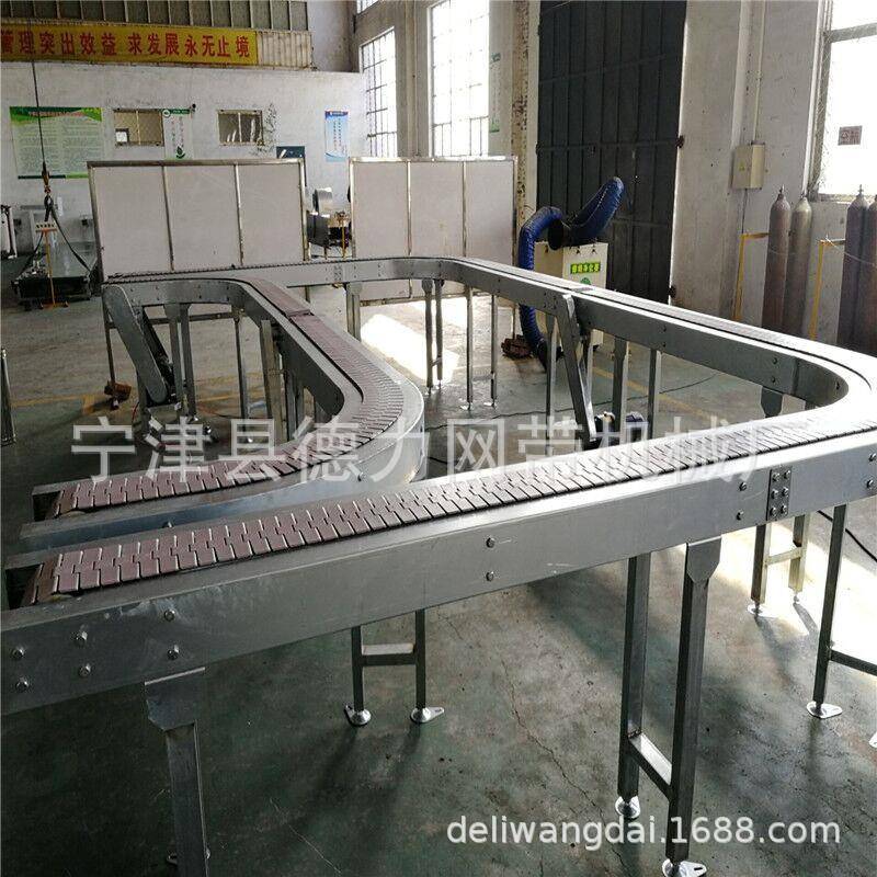 塑尼线链龙板机输dl-2053送201直线304传送带PO料M平顶链板铁板平