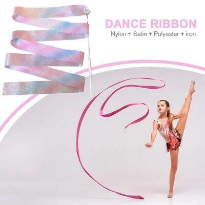 2/4M Flashing Dance Ribbon with Wand Colorful Gymnastic