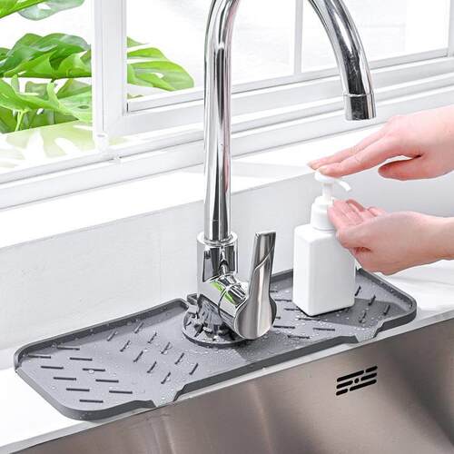 Kitchen Faucet Absorbent Mat Sink Splash Guard Microfiber