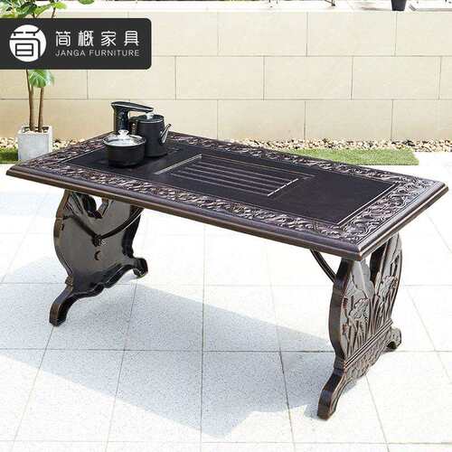 休闲庭院铸铝桌椅别墅花园防水防晒家具茶台椅子组合酒店民宿桌椅