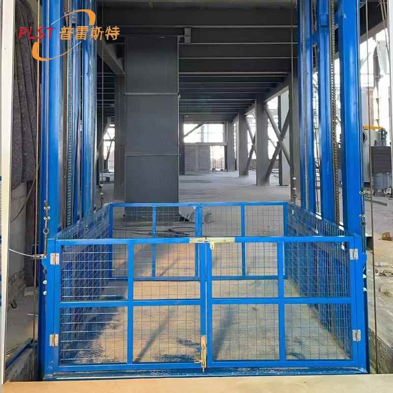 重型举升机2吨小型简易车间厂房10吨二层固定导轨液压式升降货梯