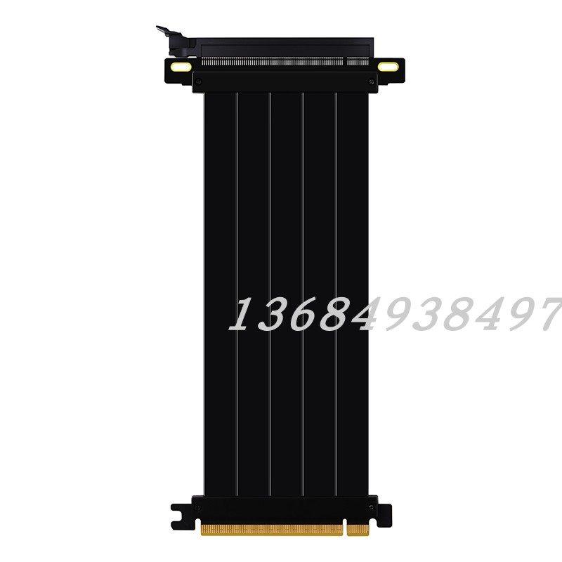 PCI-E4.0全速延长线显卡pcie16x竖装90度TT180加长连接间容3.0itx
