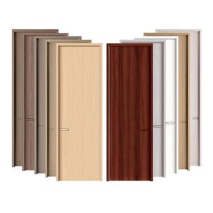 定制碳晶覆合家用简约无油漆免漆室内卧室实木木门包安装