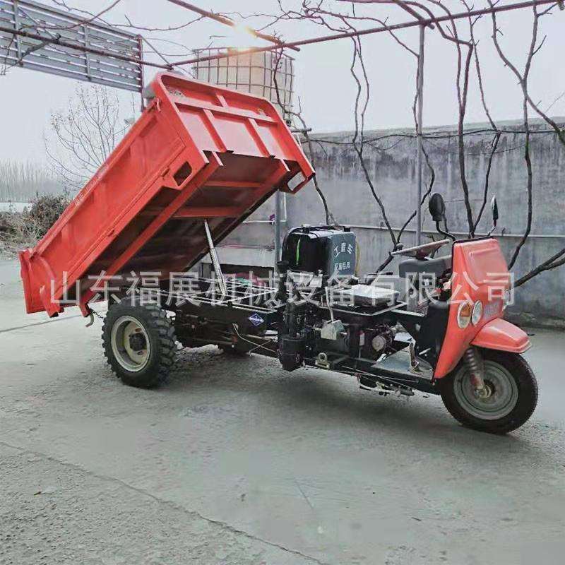 厂家销售建筑工程三轮车农用高低速动力拉货车18马力柴油三轮车