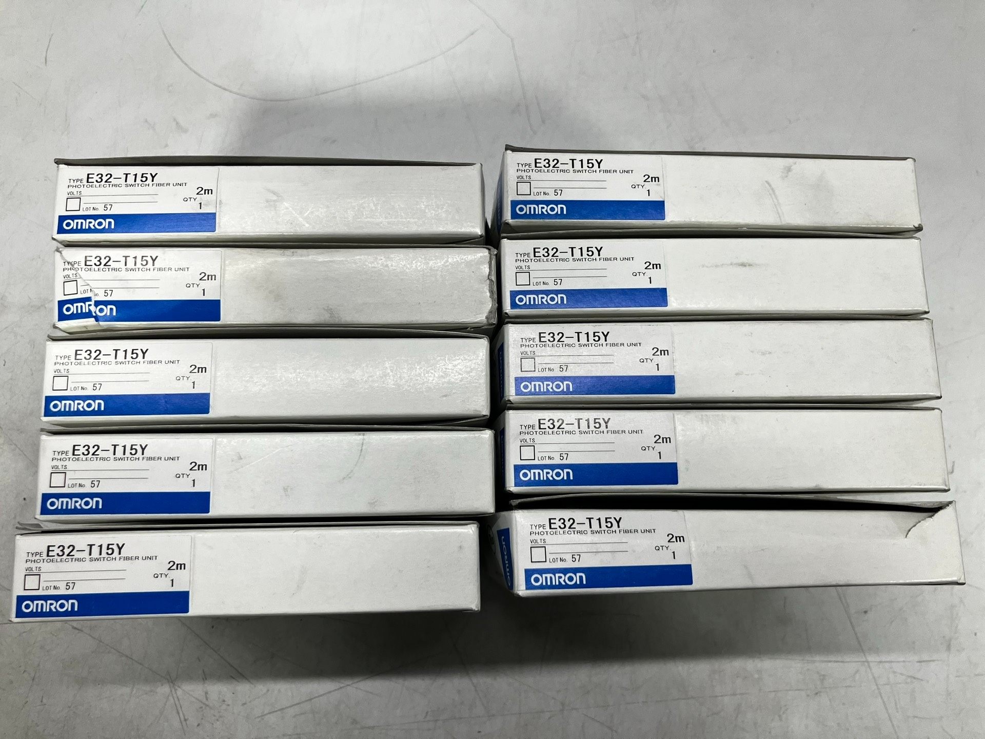 全新OMRON欧姆龙E32-T15Y 2m对射光纤