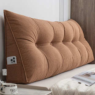 绒床上榻榻米靠枕包护垫背靠垫大靠背软玉米床头可腰拆洗三角