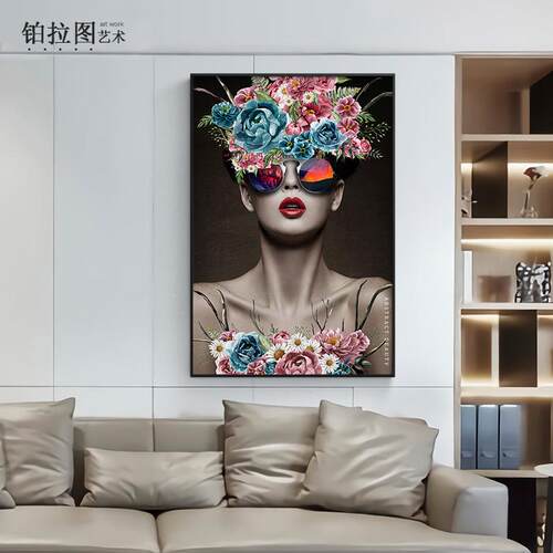 新款直销个性人物装饰画抽象现代简约艺术客厅北欧卧室玄关走廊家