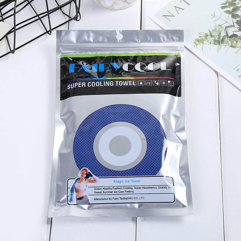 巾防暑双层cooltowel毛巾夏季冰感运动冰凉色冷双色冷感降温