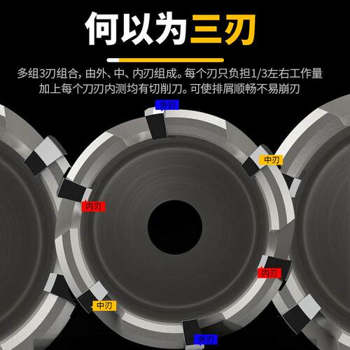 沪豪 50mm空心钻头 通用柄合金磁力钻孔深钢板钻 金属打孔开孔器