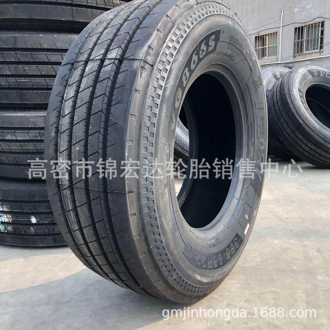 385 425 445 65R22.5 真空拖车轮胎 子午线轮胎耐刺扎现货销售