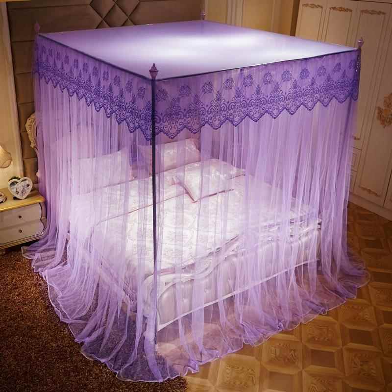 红色蚊婚庆陪宫廷结婚嫁帐子浪漫婚1.8m新床纹帐家用帐婚房MXF中