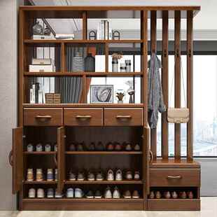 健型匠中式 实木间柜客796厅柜隔断中小户储物屏风柜实酒柜厅木玄