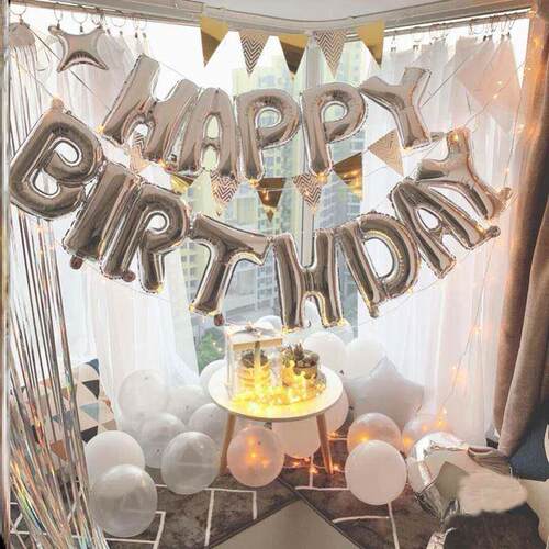 Happy Birthday Balloons banner baby生日气球横幅