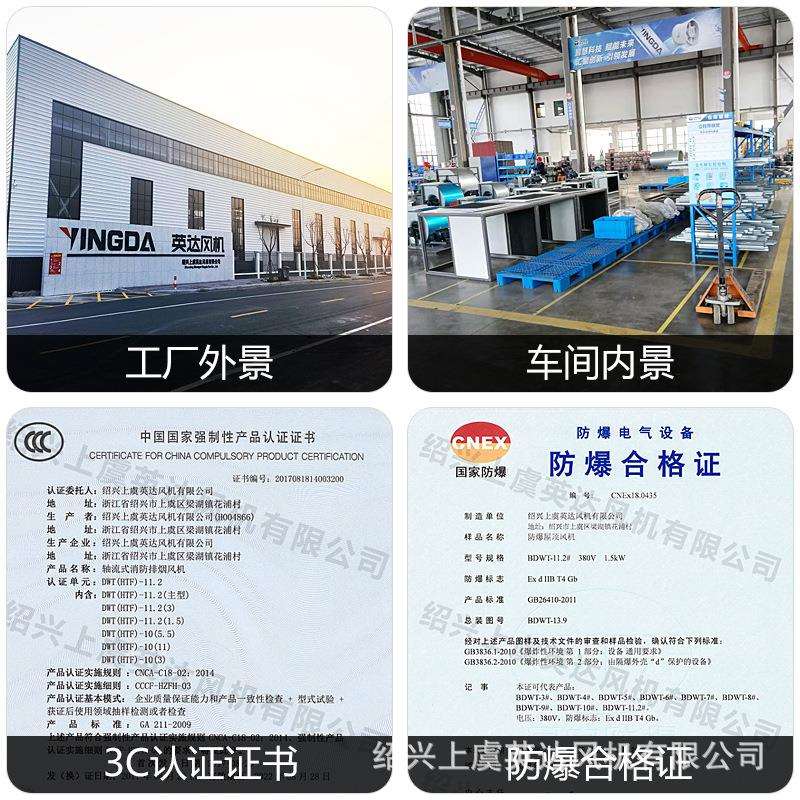 YDF防爆诱导喷流风机商用地下室车库排风通风换气射流风机低噪音