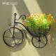 ins风创意自行车花篮壁挂墙上彷真花假花墙面装 饰品客厅墙壁挂件