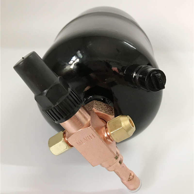 空调立式储液器冷库用贮液瓶储液罐带阀热泵空气能配件1/2HP-40HP