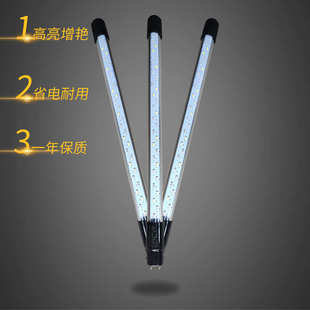 单头插LED灯管两针T8双排led灯珠水草灯管蓝光白红光彩色变色增红