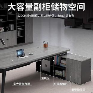 办公桌老板桌简约现代总裁桌经理主管桌大班台办公室组合电脑桌椅