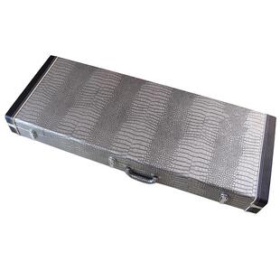 左手ST银灰色电吉他盒随形电吉他盒带红色绒内里