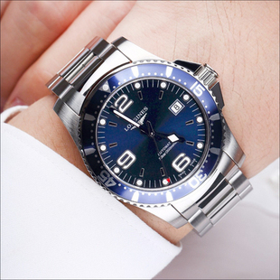 [9.8新]浪琴运动康卡斯全自动机械手表男腕表L3.742.4.96.6