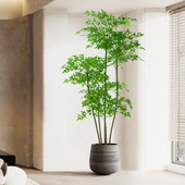 南天竹仿真绿植高端轻奢室内客厅高级落地装 饰摆件大型仿生假植物