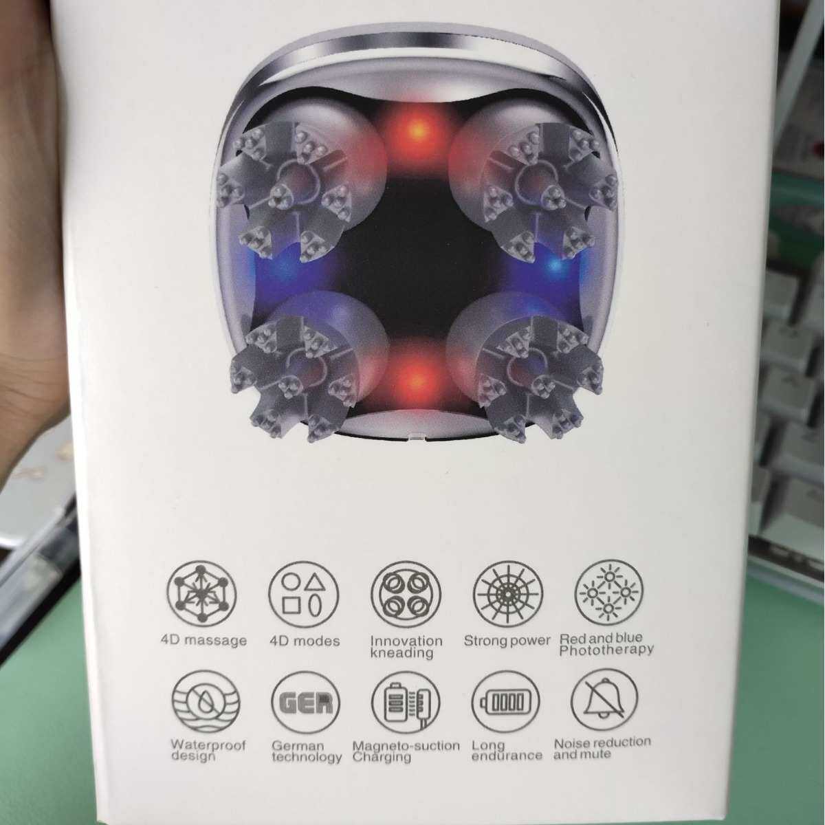 新款磁吸充电防水头部按摩器龙抓手猫咪宠物按摩爪头皮按摩仪