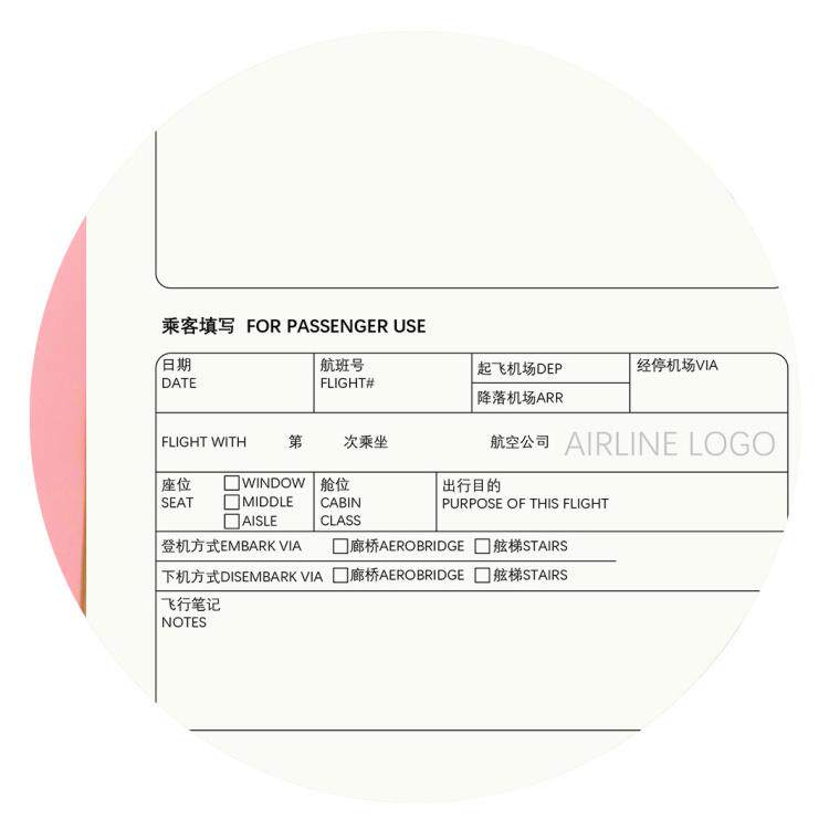 哒狸花 飞行日志 Flight Log 航空旅行记录 航空迷 手账笔记活页图片