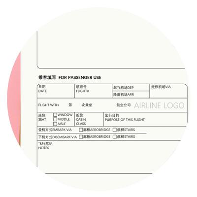 哒狸花 飞行日志 Flight Log 航空旅行记录 航空迷 手账笔记活页