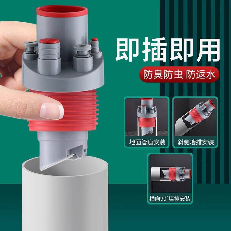 厨房下水管五通集成下水水槽排水管道洗碗机分水净水器多功能接头