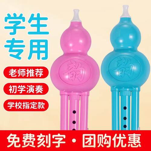 葫芦丝民族乐器儿童初学者C调降B调小学生专业演奏型防摔款胡芦丝