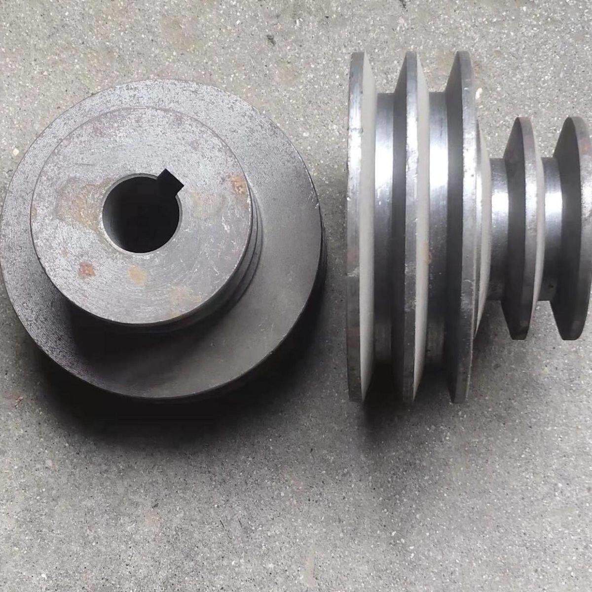 皮带轮大全连身变径四槽A型粉碎机大小一体皮带轮