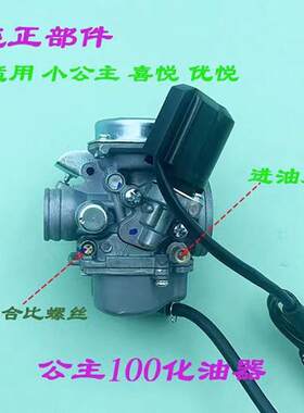 适用五羊小公主100GCC100喜悦/ 优悦WH100T-F-H机车化油器